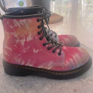 Dr. Maartens Little Girls Size 1 Tie Dye Hi Boots